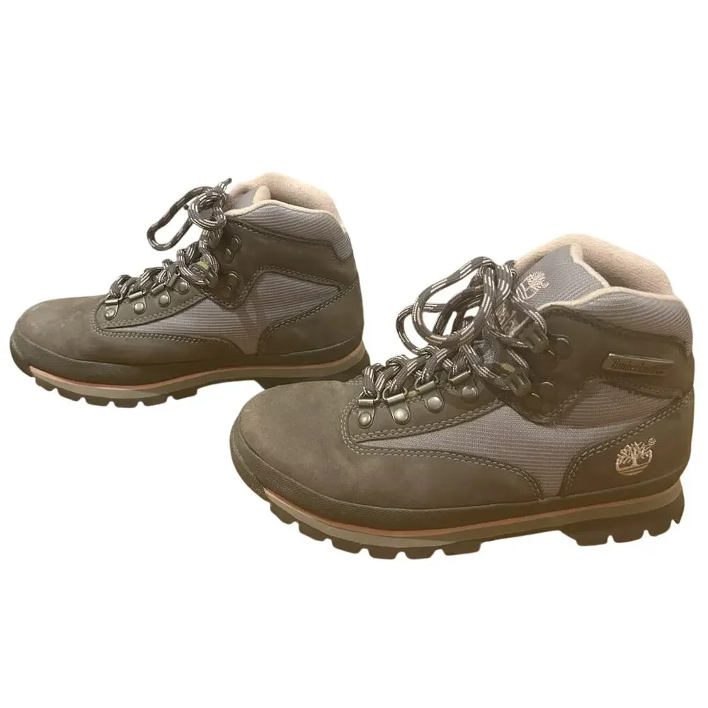 Timberland Gray and Lavender Hiking Boots Women's Size 7M